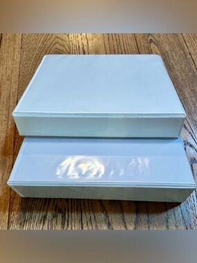 Lot Of 2 White D-Ring View Binders (2” & 2.5”)